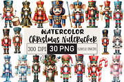 Christmas Nutcracker Clipart, an Illustration by Black Bird Studio (Thumbnail 1 of 6)