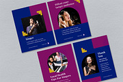 Blue Music Record Instagram Carousel, a Social Media Template by UICreative (Thumbnail 3 of 4)