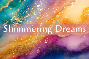 Abstract Backgrounds - Ink & Gold