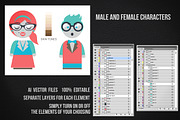 Vector Character Creator, a Person Illustration by plaxtico (Thumbnail 5 of 6)
