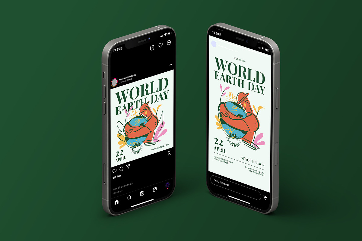 White Earth Day Flyer, a Flyer Template by Neermana (Photo 4 of 4)
