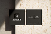 Square Modern Minimal Business Card, a Business Card Template by Shahjhan (Thumbnail 4 of 5)