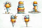 Whimsical Summer Beach Ice Cream, an Object Illustration by Creative Art (Thumbnail 6 of 8)