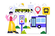 10 Smart Public Transport System, a Transportation Illustration by denayunebgt (Thumbnail 4 of 4)