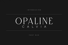 Opaline & Calvia – Modern Font Duo