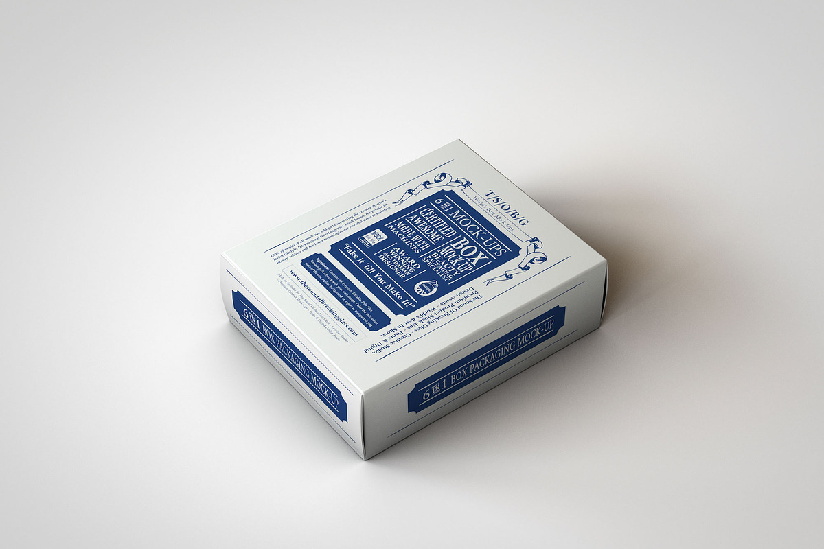 Deluxe Paper Box Mock-Up, a Packaging Mockup by TSOBG (Photo 3 of 25)