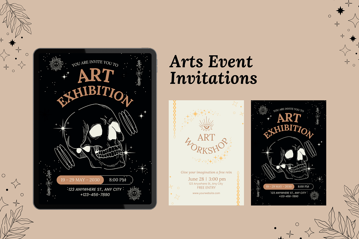 30 Mysticism Invitation Templates, a Templates & Theme by TemplateCastleStore (Photo 7 of 10)