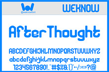 Afterthought font