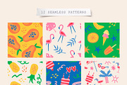 Summer Vibe | Clipart + patterns, an Illustration by katieromanoff_art (Thumbnail 5 of 19)