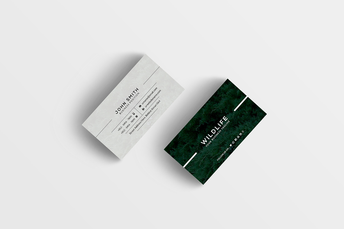 Wildlife Business Card, a Business Card Template by Creative_Arts (Photo 2 of 4)
