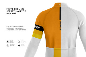 Men's Cycling Jersey Mockup