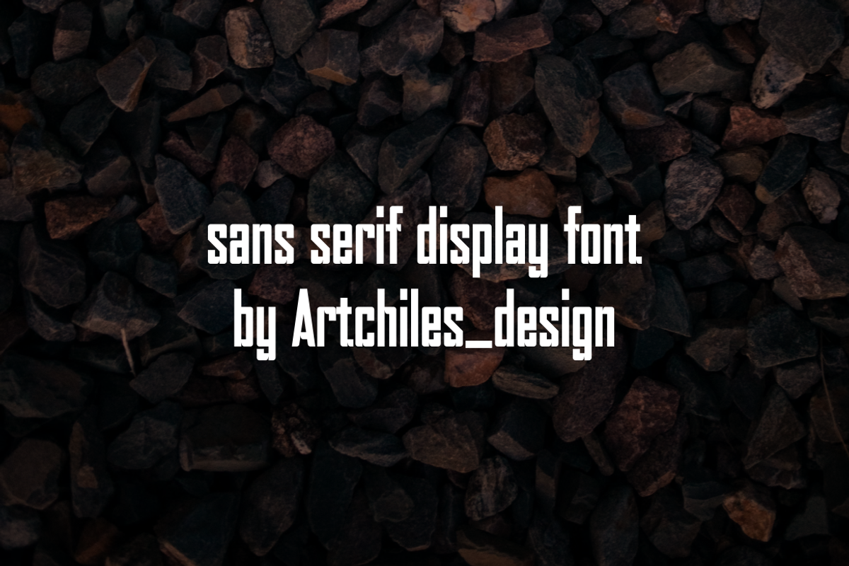 Wantgife - Font, a Sans Serif Font by artchiles_design (Photo 2 of 5)