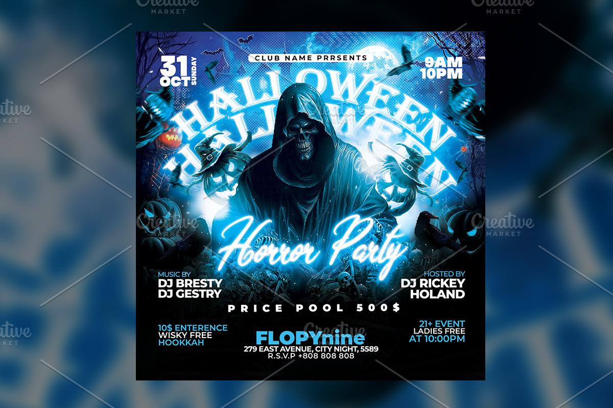 Halloween Flyer Template, a Flyer Template by RTXdesinger99 (Photo 3 of 3)