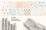 Woodland Forest fall animals clipart, an Animal Illustration by Pattern + watercolor (Thumbnail 9 of 13)