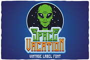 Space Vacation layered font, a Symbol Font by VozzyStock (Thumbnail 3 of 8)