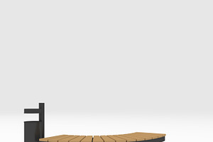 3D Model Bench Park 50