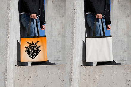 A professional shopping bag branding