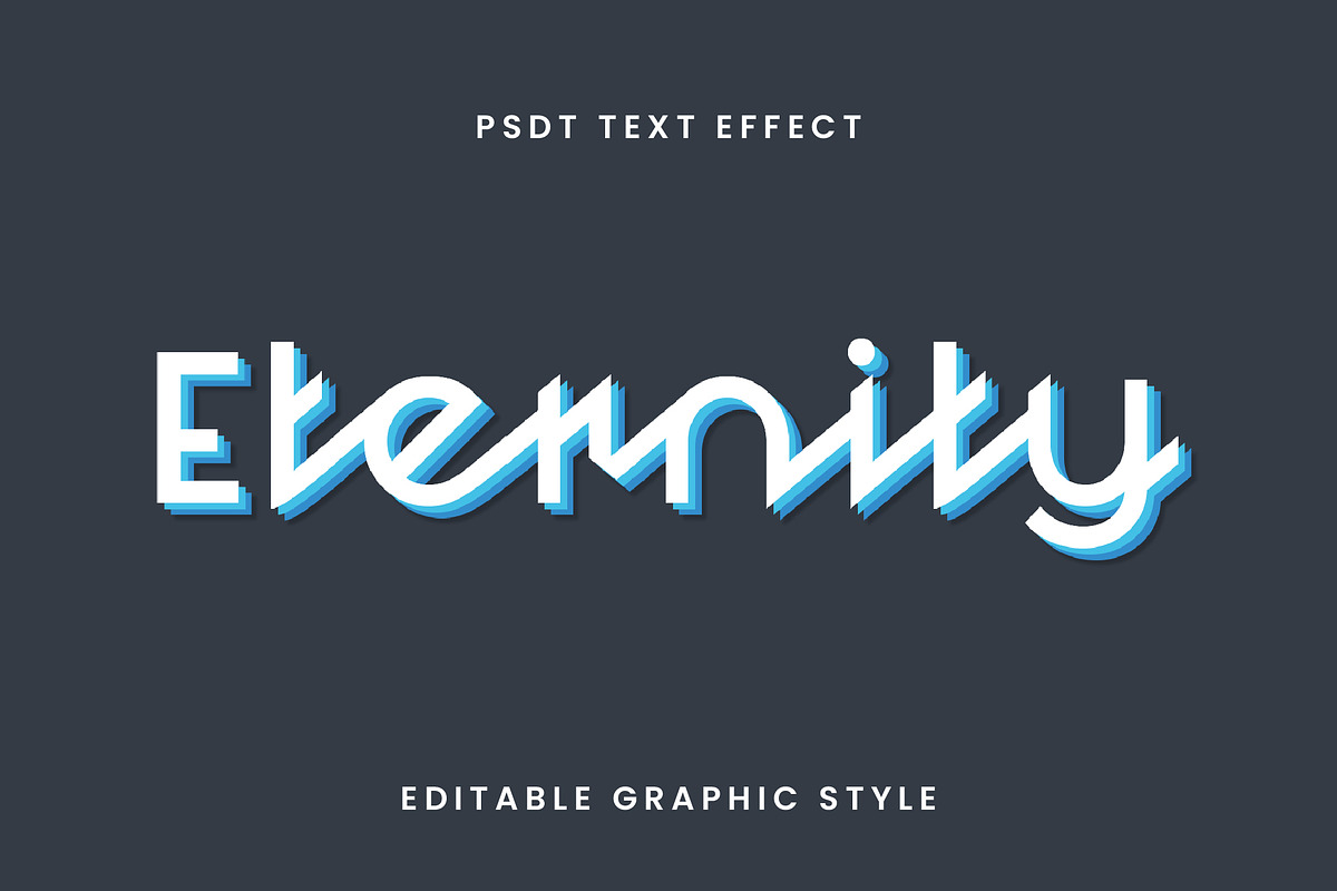 3D Retro Layered Text Effect