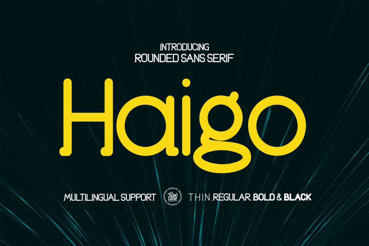 Haigo, a Sans Serif Font by twinstd (Photo 1 of 11)