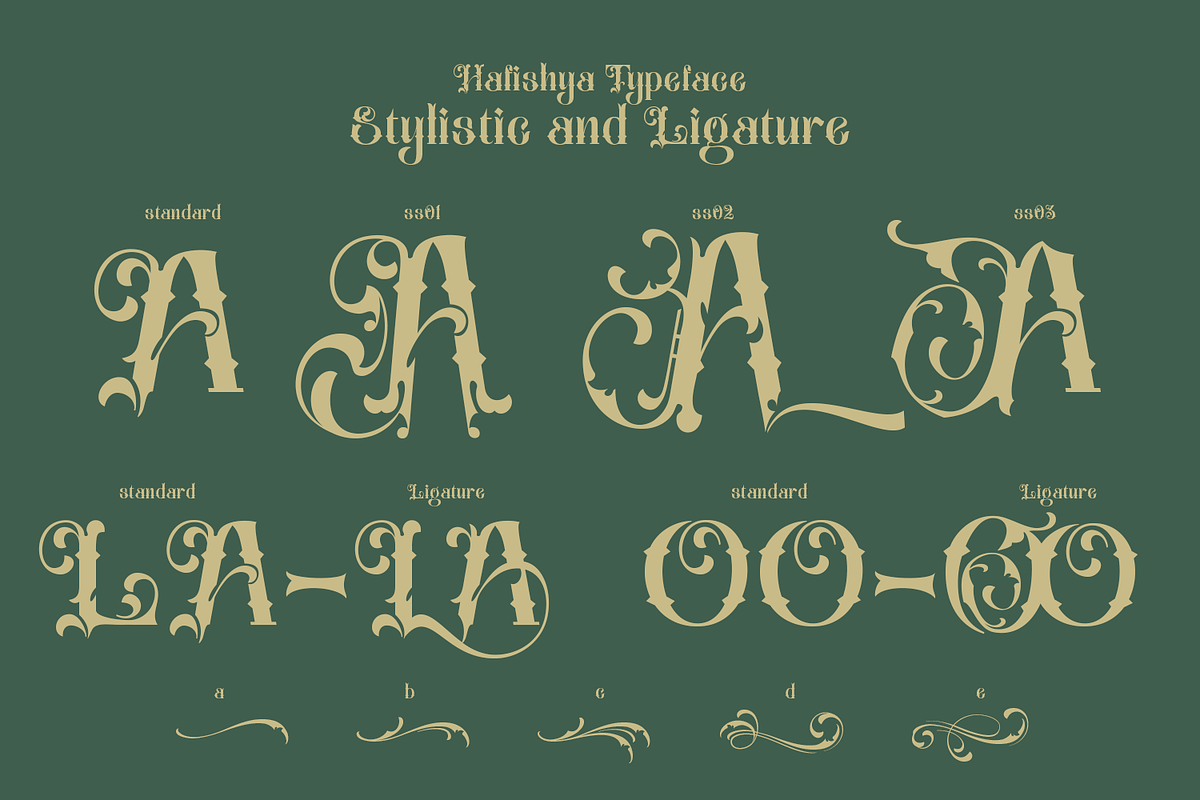 Hafishya Antique Typeface, a Blackletter Font by TypeClassHeroes (Photo 4 of 10)