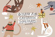 Christmas cats | 100% hand drawn, an Animal Illustration by Olia (Thumbnail 14 of 14)