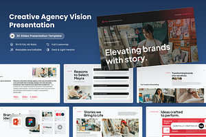 Meyra - Creative Agency Vision Figma, a Presentation Template by SLAB! Design