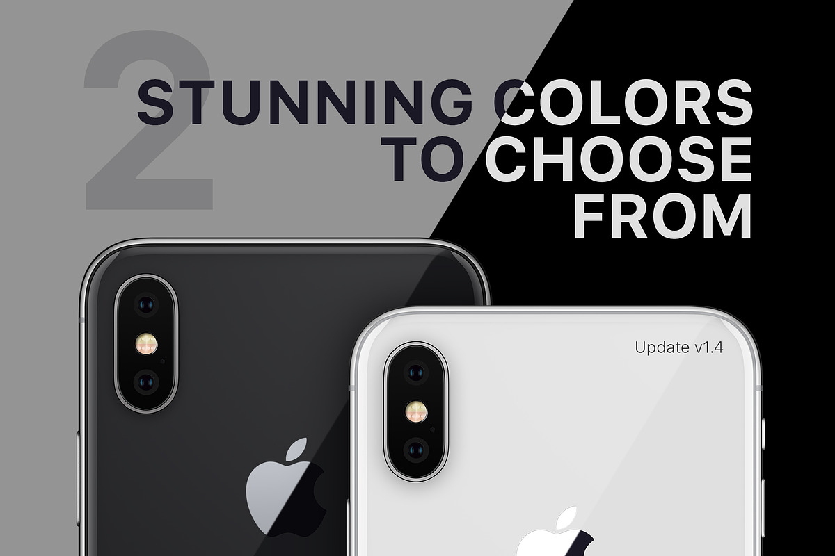 iPhone X Mockup - Front View, an iPhone Mockup by Mockups & Illustrations (Photo 4 of 17)