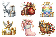 Glitter Christmas Sublimation, an Illustration by DreamArtGraphic (Thumbnail 2 of 5)