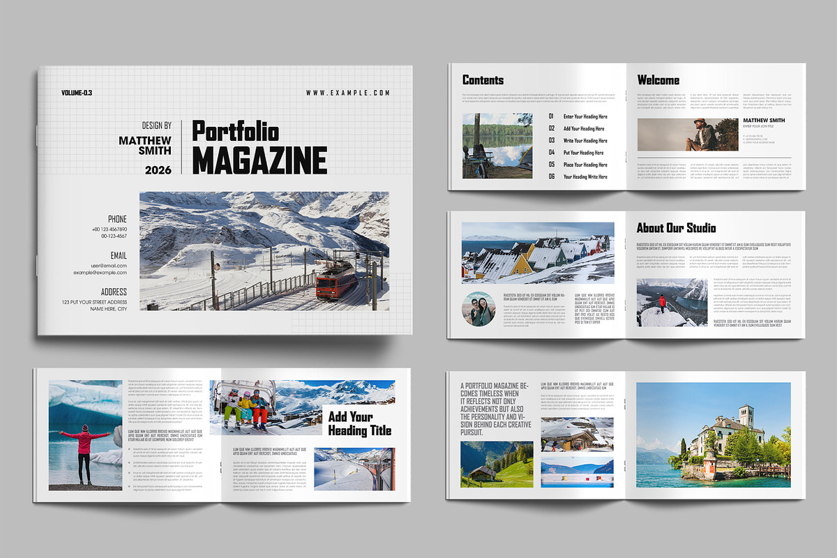 Modern Portfolio Magazine Template
