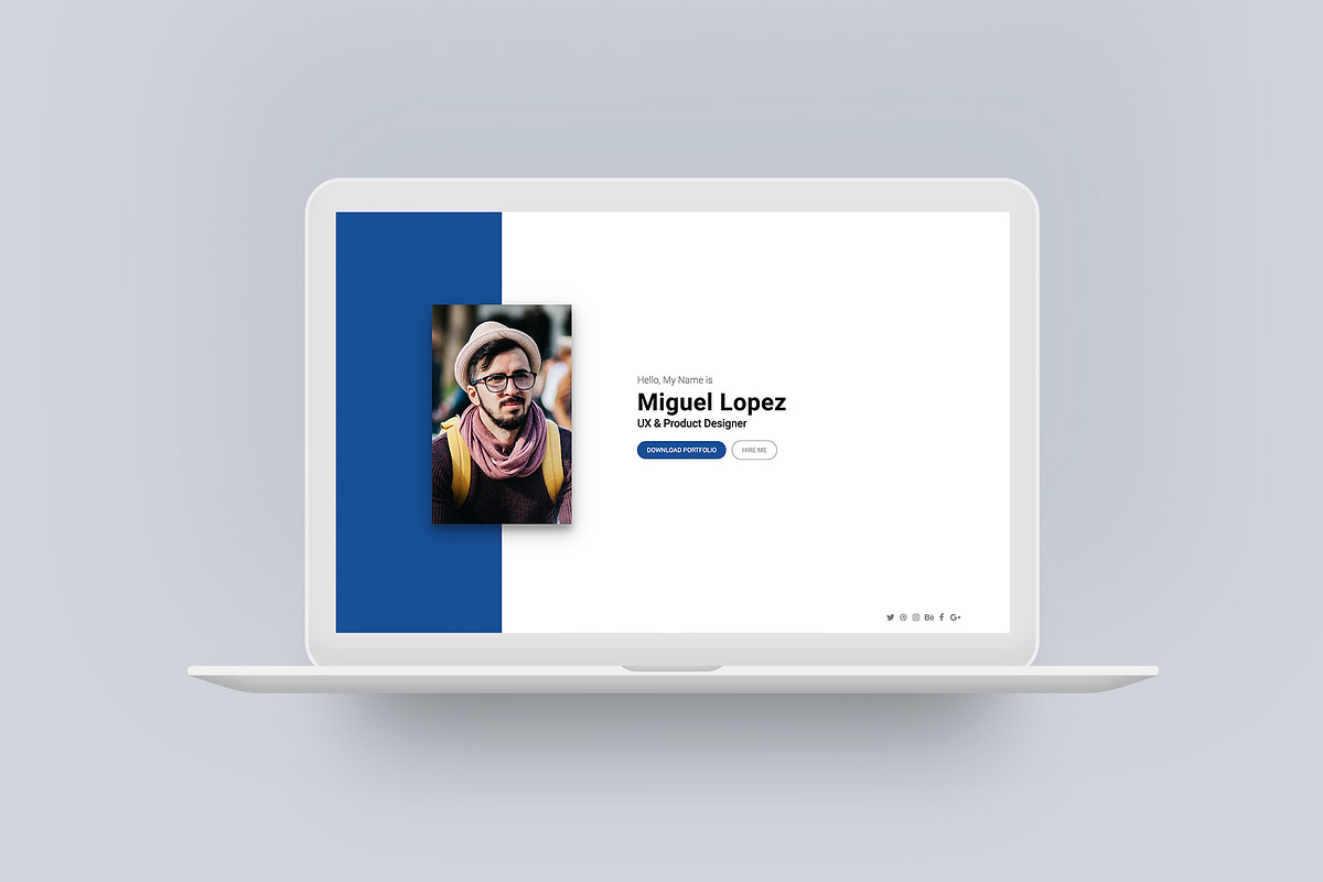 Personal Website for Multi-Purpose, a Websites & App Template by Faizur Rehman (Photo 2 of 4)