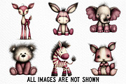 Baby Animal Clipart Bundle, an Illustration by Craft Nest (Thumbnail 2 of 6)