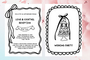 Whimsical wedding hand drawn clipart, a Decorative Illustration by Madiwaso (Thumbnail 13 of 16)