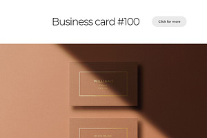 Business Card Mockup Template Bundle