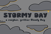 Cloudy + Stormy Day Bundle, a Handwritten Font by JillianDeGrieIllustration (Thumbnail 6 of 8)