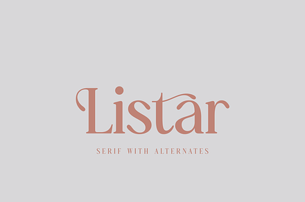 Listar – A Modern Serif