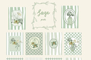 Sage Floral Illustrations, an Object Graphic by whiteheartdesign (Thumbnail 8 of 14)