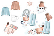 Winter Fashion Clipart, an Illustration by Papaya Craft (Thumbnail 3 of 3)