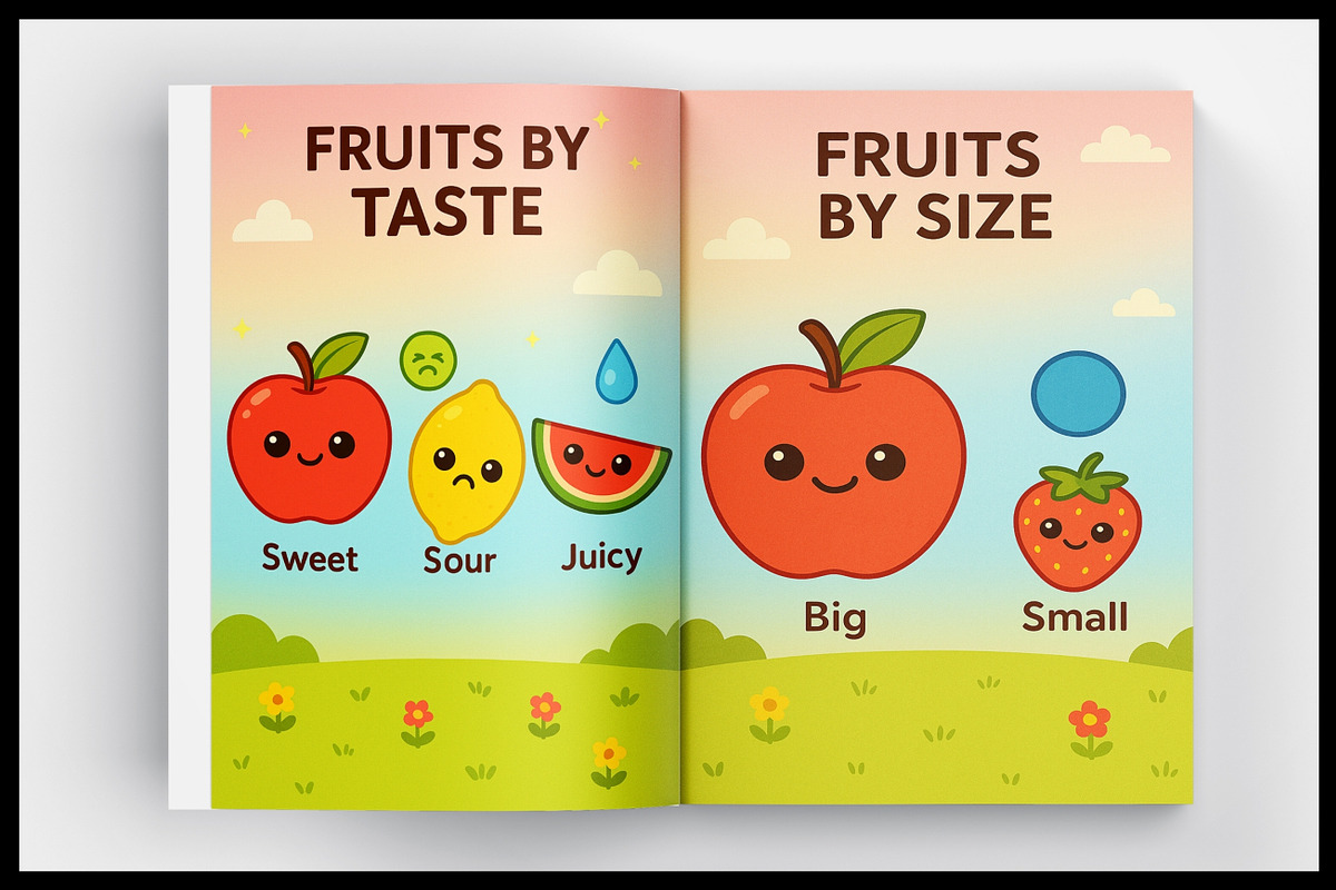 My First Fruits Book for Kids, a Stationery Template by Designmela01 (Photo 8 of 8)