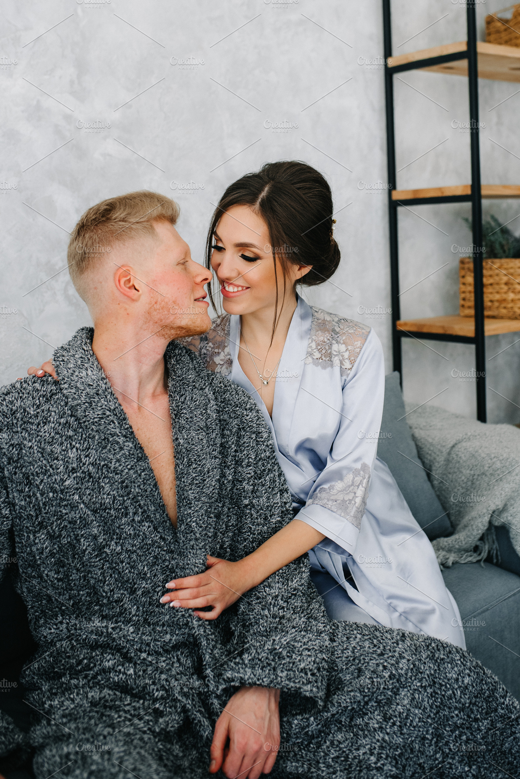 young couple in the morning at home, lifestyle, a Person Photo by Weddings, People, Travel