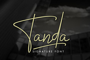Tanda Signature Font, a Script Font by khurasan (Thumbnail 1 of 8)