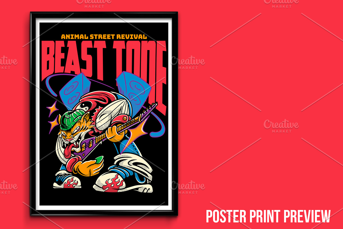 Beast Tone T-Shirt Illustration, an Animal Illustration by badsyxn (Photo 4 of 5)