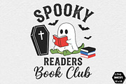 Spooky Readers Book Club PNG, a Seasonal Illustration by DreamCafeArt (Thumbnail 1 of 7)