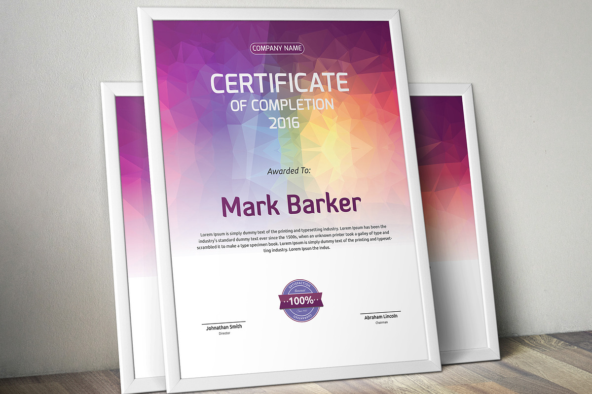 Certificate Bundle, a Stationery Template by Curve Design (Photo 2 of 31)