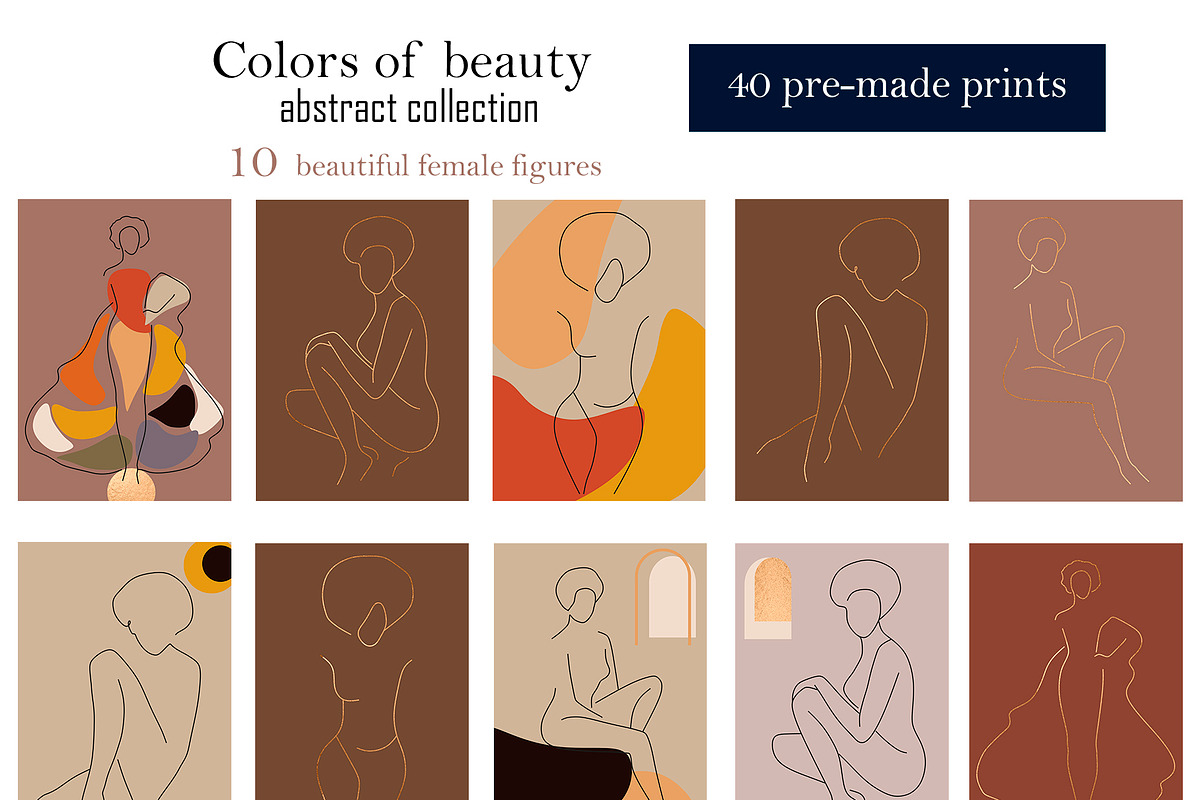 LINE ART COLLECTION COLORS OF BEAUTY, an Illustration by ArtOLB (Photo 4 of 11)