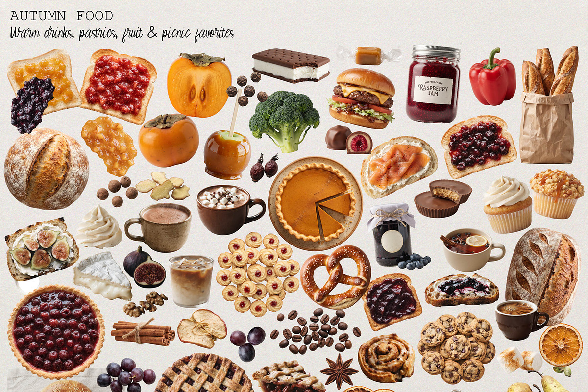 Cozy Autumn Picnic Graphics Kit, an Object Graphic by DreamoraArt (Photo 2 of 8)