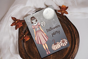 Ghost stories, Halloween clipart set, an Illustration by Mrs.Swan_Design (Thumbnail 7 of 7)
