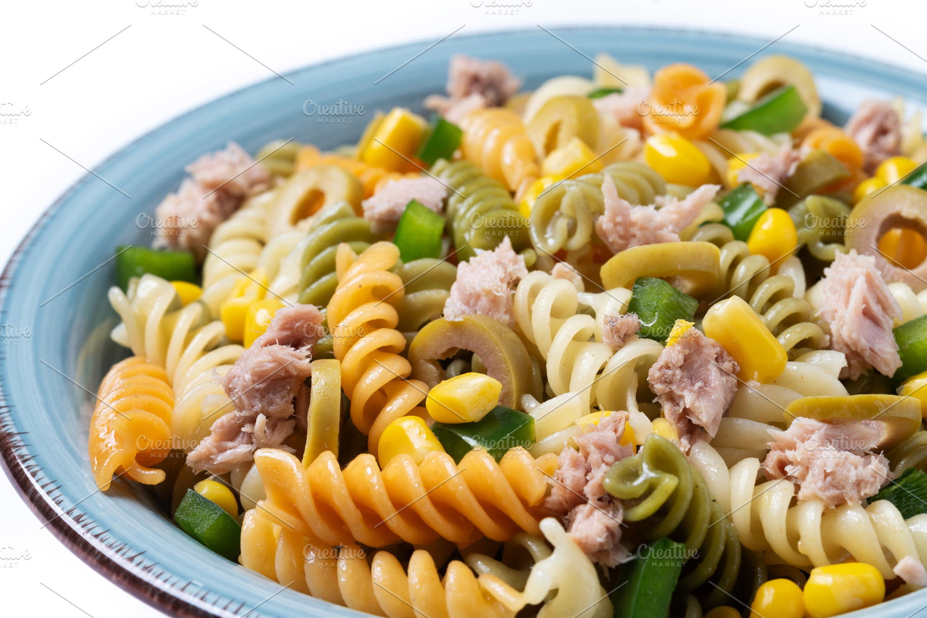 Pasta salad in a bowl, a Food & Drink Photo by etorres69