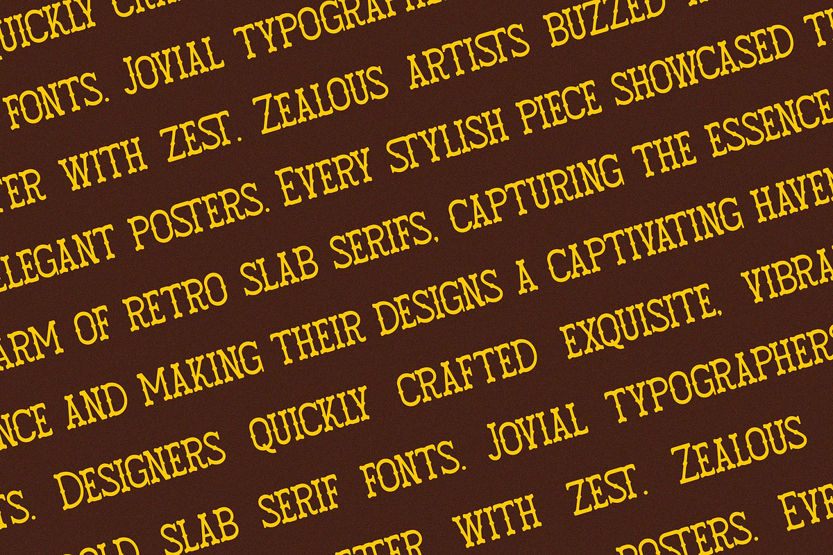 Fatient | Western Slab Retro, a Slab Serif Font by Denustudios (Photo 8 of 12)