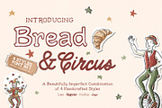 Bread And Circus | Artistic Font Duo, a Handwritten Font by deadlock studio (Thumbnail 1 of 12)