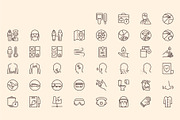 Stop virus outline iconset, an Outline Icon by LAFS (Thumbnail 4 of 4)